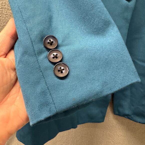 Pendleton Wool Set Womens Blazer 12 Dress 10 Blue Lined Classic Vintage - Picture 8 of 14